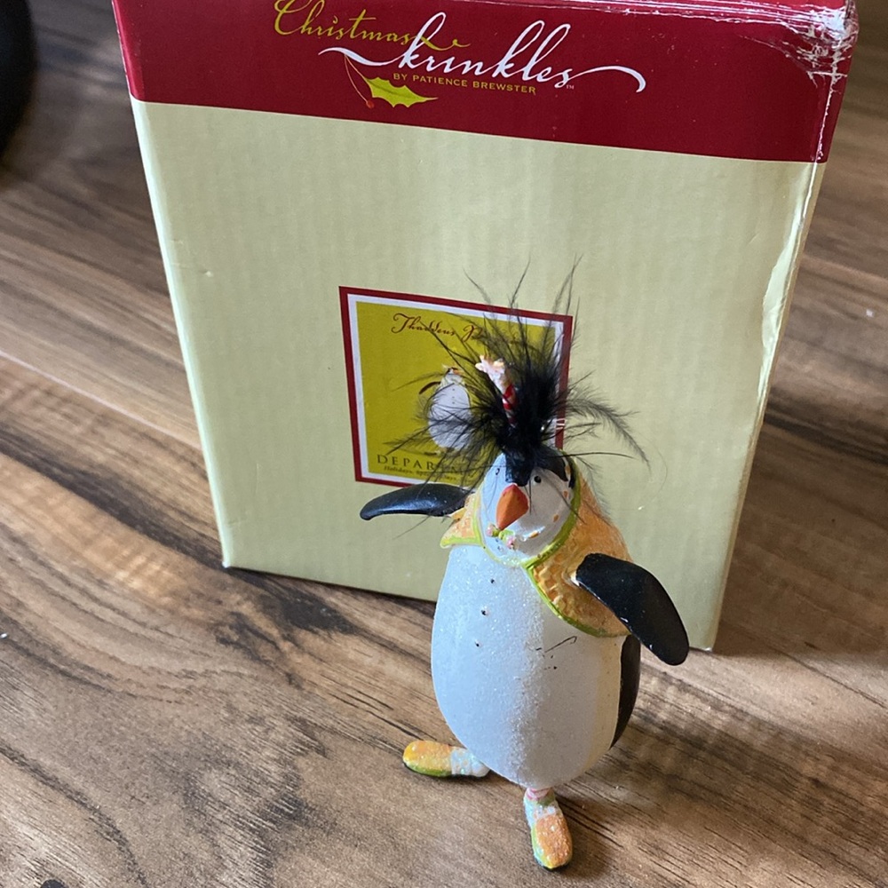 Department 56 Thaddeus Penguin ornament Christmas krinkles by patience Brewster